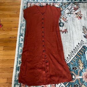 Madewell button down midi dress